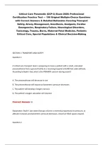 Critical Care Paramedic &lpar;CCP-C&rpar; Exam 2026&colon; Professional&NewLine;Certification Practice Test &mdash; 190 Original Multiple-Choice Questions&NewLine;with Correct Answers & Detailed Rationales Covering Transport&NewLine;Safety&comma; Airway Management&comma; Anesthesia&comma; Analgesia&comma; Cardiac&NewLine;Emerge