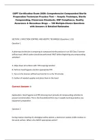 CSPT Certification Exam 2026&colon; Comprehensive Compounded Sterile&NewLine;Preparation Technician Practice Test &mdash; Aseptic Technique&comma; Sterile&NewLine;Compounding&comma; Cleanroom Standards&comma; USP Compliance&comma; Quality&NewLine;Assurance & Hazardous Drugs &mdash; 190 Multiple-Choice Questions&NewLine;with