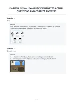 English 2 Final Exam Review Updated Actual&NewLine;Questions And Correct Answers&NewLine;