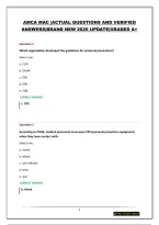 Amca Mac &vert;Actual Questions And Verified Answers&vert;Brand New 2026 Update&vert;Graded A&plus;