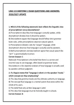 Ling 115 Midterm 1 Exam Questions And Answers&colon; 2026&sol;2027 Update