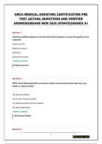 AMCA MEDICAL ASSISTING CERTIFICATION BUNDLE &vert;QUESTIONS AND ANSWERS&vert;BRAND NEW 2026 UPDATE