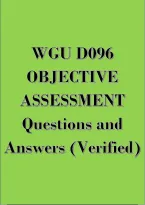 WGU D096 OBJECTIVE ASSESSMENT Questions and Answers &lpar;Verified&rpar;