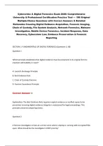 Cybercrime & Digital Forensics Exam 2026&colon; Comprehensive&NewLine;University & Professional Certification Practice Test &mdash; 190 Original&NewLine;Multiple-Choice Questions with Correct Answers & Detailed&NewLine;Rationales Covering Digital Evidence Acquisition&comma; Forensic Imaging&comma;&NewLine;