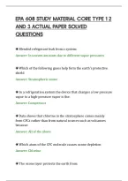 Epa 608 Study Material Core Type 1 2&NewLine;And 3 Actual Paper Solved&NewLine;Questions