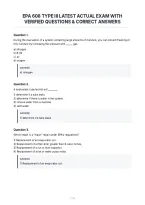 Epa 608 Type Iii Latest Actual Exam With&NewLine;Verified Questions & Correct Answers