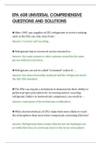 Epa 608 Universal Comprehensive&NewLine;Questions And Solutions&NewLine;