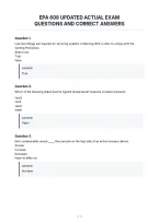 Epa 608 Updated Actual Exam&NewLine;Questions And Correct Answers