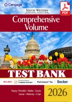 Test Bank for South-Western Federal Taxation 2026&colon; Comprehensive&comma; 49th Edition by James C&period; Young&comma; Mark Persellin&comma; Annette Nellen&comma; Andrew D&period; Cuccia&comma; David M&period; Maloney&comma; Sharon Lassar & Brad Cripe &lpar;2026&rpar; &vert; All Chapters 1&ndash;30 Covered&NewLine;