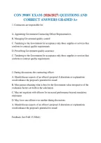 Con 3900V Exam &lpar;2026&sol;2027&rpar; Questions And Correct Answers Graded A&plus;
