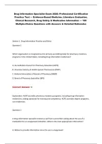 Drug Information Specialist Exam 2026&colon; Professional Certification&NewLine;Practice Test &mdash; Evidence-Based Medicine&comma; Literature Evaluation&comma;&NewLine;Clinical Research&comma; Drug Safety & Medication Information &mdash; 190&NewLine;Multiple-Choice Questions with Answers & Detailed Rationales