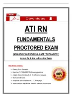 Ati Rn &NewLine;Fundamentals   &NewLine;Proctored Exam   &NewLine;&lpar;Ngn-Style Questions & Case &OpenCurlyDoubleQuote;Scenarios&rdquo;&rpar; &NewLine;Actual Qs & Ans To Pass The Exam