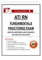 Ati Rn Fundamentals Proctored Exam 
