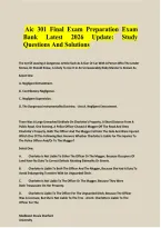 Aic 301 Final Exam Preparation Exam Bank Latest 2026 Update&colon; Study Questions And Solutions