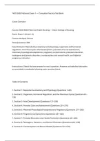 NSG 3500 Maternal Exam 1 &mdash; Complete Practice Test Bank&NewLine;Exam Overview&NewLine;Course&colon; NSG 3500 Maternal Health Nursing &mdash; Galen College of Nursing&NewLine;Exam&colon; Exam 1 &lpar;Units 1&ndash;3&rpar;&NewLine;Format&colon; Multiple Choice&NewLine;Total Questions&colon; 600&NewLine;Core Domains&colon; Reproductive anatomy and phy