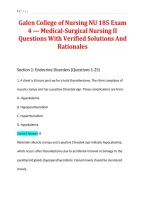 Chamberlain NR 293 Exam 2 &mdash; Pharmacology&NewLine;Questions With Verified Solutions And&NewLine;Rationales