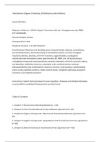 Test Bank for Organic Chemistry&comma; 9th Edition by John McMurry&NewLine;Exam Overview&NewLine;Textbook&colon; McMurry&comma; J&period; &lpar;2016&rpar;&period; Organic Chemistry &lpar;9th ed&period;&rpar;&period; Cengage Learning&period; ISBN&colon;&NewLine;9781305080485&period;&NewLine;Format&colon; Multiple Choice&NewLine;Total Questions&colon; 600&NewLine;Chapters Covered&colon; 1&ndash;31 &lpar;All Cha