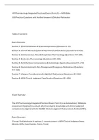ATI Pharmacology Integrated Proctored Exam &lpar;Form D&rpar; &mdash; NGN Style&NewLine;600 Practice Questions with Verified Answers & Detailed Rationales&NewLine;Table of Contents&NewLine;Exam Overview&NewLine;Section 1&colon; Pharmacokinetics & Pharmacodynamics &lpar;Questions 1&ndash;75&rpar;&NewLine;Section 2&colon; Central Nerv