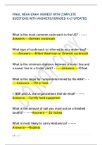 Final Neha Exam Newest With Complete &NewLine;Questions With Answers&sol;&sol;Graded A&plus;&sol;&sol; Updated&period;