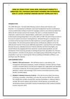 Loma 281 Exam Study Guide Risk&comma; Insurance Products & Annuities Full Package