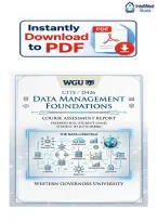WGU C175 &sol; D426 Data Management Foundations Study Guide 2026&sol;2027 &ndash; OA Practice Questions&comma; Answers & Detailed Rationales