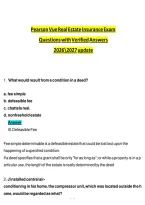 Pearson VUE Real Estate Practice Exam 2 &vert; 85 Q&A Verified Answers 2026-2027&NewLine;&NewLine;
