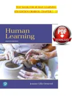 Test Bank For Human Learning &NewLine;8Th Edition Ormrod&comma; Chapter 1 - 15&NewLine;