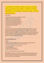 California Commercial Pesticide Applicators Exam Questions And Correct Answers &lpar;Verified Answers&rpar; Plus Rationales 2026&sol;2027 Q&A &vert; Instant Download Pdf&period;