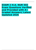 NUR 502 Exam 2 Health Assessment &lpar;H&period;A&period;&rpar; Questions and Answers &vert; A&plus; Graded Answers&comma; Cultural Competence&comma; Implicit Bias&comma; ETHNIC Mnemonic&comma; Health Disparities&comma; Skin and Endocrine Assessment&comma; Nutrition Screening&comma; Malnutrition Risk Tools and Dietary Assessment 