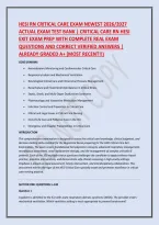HESI RN MENTAL HEALTH EXIT EXAM NEWEST 2026&sol; 2027 ACTUAL EXAM&vert; HESI RN MENTAL HEALTH EXIT EXAM WITH COMPLETE 150 &lpar;SCREENSHOT&rpar; REAL EXAM QURESTIONS AND CORRECT VERIFIED ANSWERS&sol; ALREADY GRADED A&plus; &lpar;MOST RECENT&excl;&excl;&rpar;