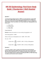 NR-503 Epidemiology Final Exam Study Guide &vert; Chamberlain &vert; Well-Detailed Answers