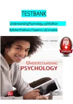 Test Bank for Understanding Psychology 15th Edition by Robert S&period; Feldman &ndash; 2026 Updated Study Guide and Practice Questions