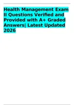 Health Management Exam II Questions and Answers &vert; A&plus; Graded Answers&comma; Healthcare Licensure&comma; Physician Credentialing&comma; Nursing Education&comma; Nurse Residency Programs&comma; Healthcare Workforce&comma; Ethics&comma; American Law&comma; Patient Rights&comma; Contracts&comma; Torts and Medical Malpr