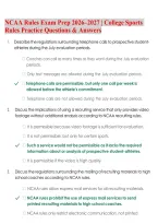NCAA Rules Exam Prep 2026&ndash;2027 &vert; College Sports Rules Practice Questions & Answers