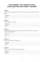 Epic Training&colon; Test Updated Actual&NewLine;Exam Questions And Correct Answers