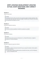 Eppp Lifespan Development Updated&NewLine;Actual Exam Questions And Correct&NewLine;Answers