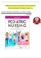 Test Bank for Wong&rsquo;s Essentials of Pediatric Nursing 11th Edition by Marilyn J&period; Hockenberry&comma; David Wilson and Cheryl C&period; Rodgers &ndash; 2026 Updated Study Guide