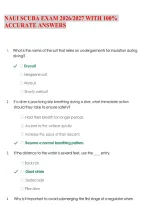 Naui Scuba Exam 2026&sol;2027 With 100&percnt;&NewLine;Accurate Answers