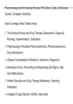 Pharmacology and the Nursing Process 11th Edition Lilley&comma; Collins and Snyder Complete Test Bank&period;pdf&NewLine;&NewLine;