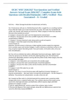 IICRC WRT 2026&sol;2027 Test Questions and Verified Answers Actual Exam 2026&sol;2027 &vert; Complete Exam-Style Questions with Detailed Rationales &vert; 100&percnt; Verified &ndash; Pass Guaranteed &ndash; A&plus; Graded