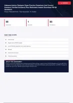 Alabama Interior Designer Exam Practice Questions And Correct Answers &lpar;Verified Answers&rpar; Plus Rationales&vert; Instant Download Pdf