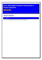 N176 Adult Health & Geriatric Nursing Exam 4 2026&sol;2027 &vert; Comprehensive Practice Questions & Correct Answers &vert; Study Guide