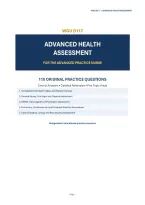 WGU D117 Advanced Health Assessment Study Guide &vert; Practice Questions&comma; Answers & Rationales