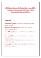NGWA Water Systems Certification Exam Latest 2027 &ndash;&NewLine;Questions & Answers with Rationales &vert; Instant&NewLine;Download &vert; A&plus; Guaranteed Pass&NewLine;