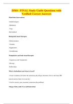 D344 - FINAL Study Guide Questions with&NewLine;Verified Correct Answers