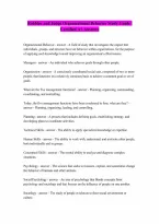 for Organizational Behavior by Robbins and Judge Questions and Answers 100 Pass