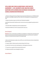 Vital Signs And Clinical Monitoring&colon; Core Practice &NewLine;Assessment &mdash; 150&plus; University-Level Multiple Choice &NewLine;Questions With Answers And Rationales For 2026-2027 &NewLine;Clinical Examination Preparation 