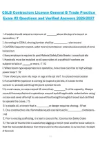 California CSLB General B Contractor License Trade Practice Exam &num;2 &ndash; Questions and Answers 2026&sol;2027