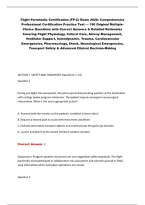 Flight Paramedic Certification &lpar;FP-C&rpar; Exam 2026&colon; Comprehensive&NewLine;Professional Certification Practice Test &mdash; 190 Original MultipleChoice Questions with Correct Answers & Detailed Rationales&NewLine;Covering Flight Physiology&comma; Critical Care&comma; Airway Management&comma;&NewLine;Ven