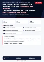CNA Chapter 2 Exam Resident-Centered Care 2026&sol;2027 &ndash; Questions and Answers &vert; 100&percnt; Verified &vert; Complete Verified Answers &ndash; Pass Guaranteed &ndash; A&plus; Graded